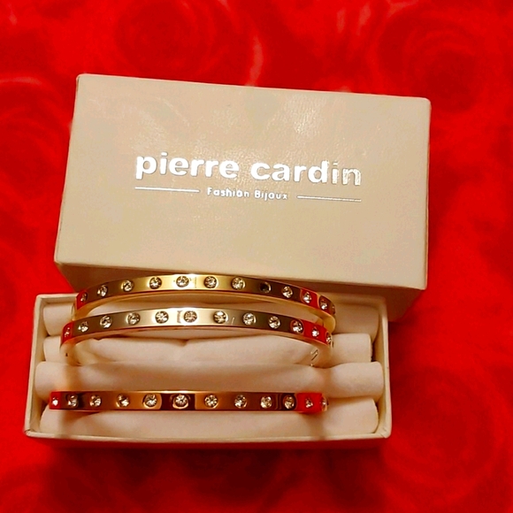 Pierre Cardin tri-colour bangles - Picture 2 of 4